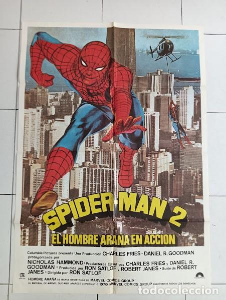 Cinema: SMP 2242 SPIDERMAN 2 EL HOMBRE ARA&Ntilde;A ENTRA EN ACCION MARVEL COMIC POSTER ORIGINAL 70X100 ESTRENO