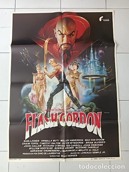 Cin&eacute;ma: SMP 2244 FLASH GORDON DINO DE LAURENTIIS ORNELLA MUTI SAM JONES CASARO POSTER ORIG 70X100 ESTR raro
