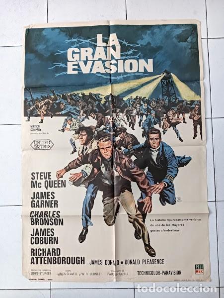 Cin&eacute;ma: SMP 2247 LA GRAN EVASION STEVE MCQUEEN POSTER ORIGINAL 70X100 ESPA&Ntilde;OL