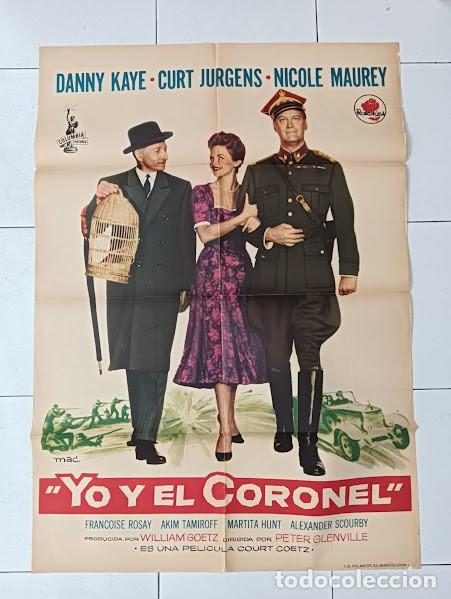 Cinema: SMP 2248 YO Y EL CORONEL DANNY KAYE CURD JURGENS MAC POSTER ORIGINAL 70X100 ESTRENO