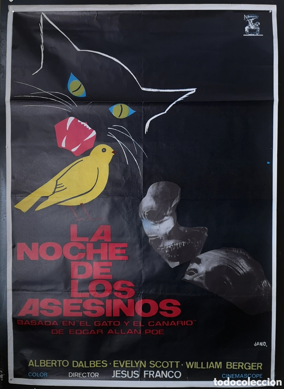 Cine: LA NOCHE DE LOS ASESINOS - 70 X 100 - (25)