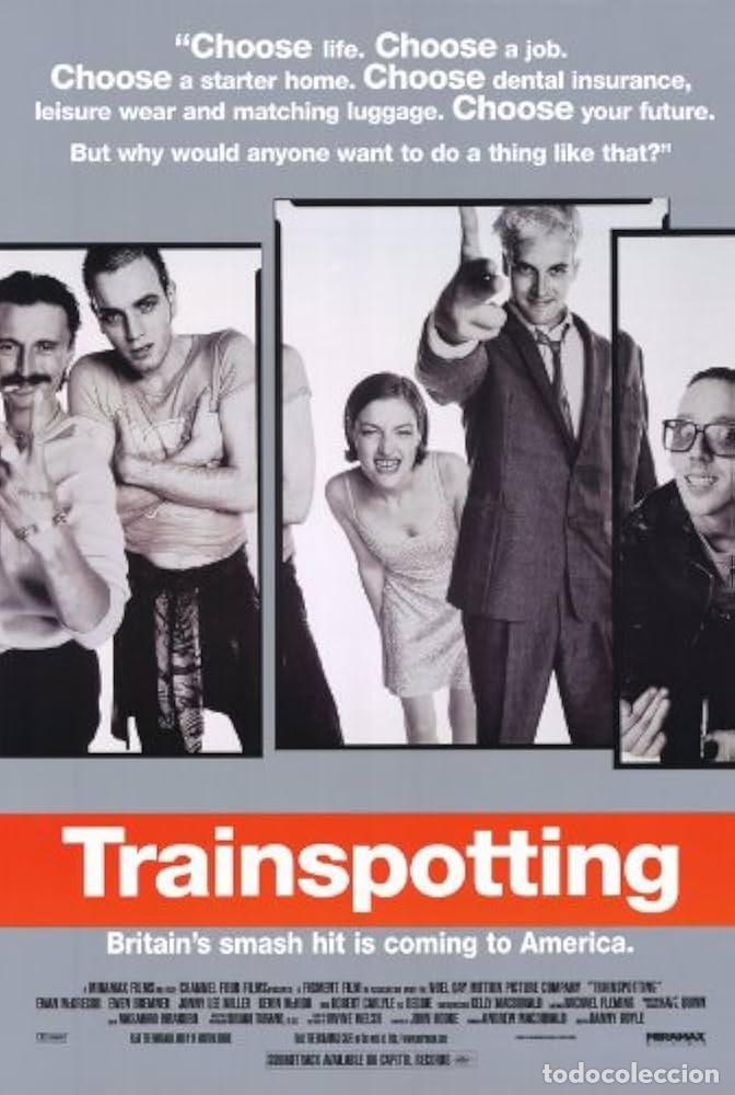 Cine: TRAINSPOTTING Poster 70x100 cm aprox. Danny Boyle Ewan McGregor