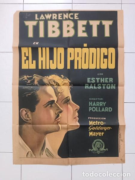 Cine: SMP 2259 EL HIJO PRODIGO ESTHER RALSTON LAWRENCE TIBBETT POSTER ORIGINAL 70X100 ESTRENO LITOGRAFIA
