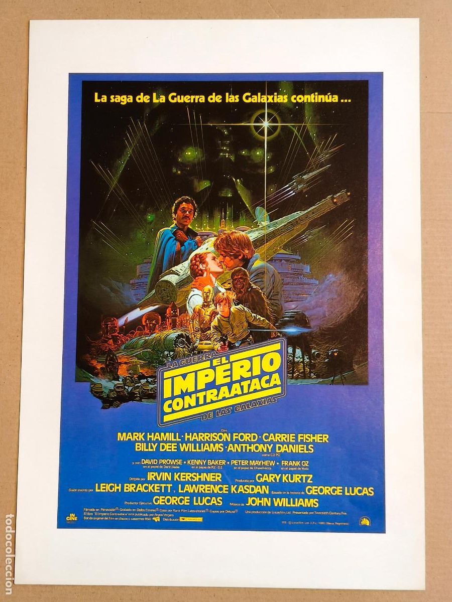 Cine: EL IMPERIO CONTRAATACA POSTER PEQUE&Ntilde;O 1980
