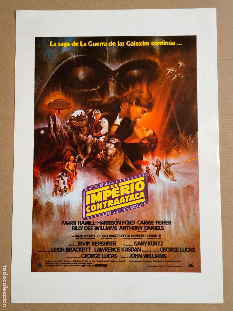 Cin&eacute;ma: EL IMPERIO CONTRAATACA POSTER PEQUE&Ntilde;O 1980