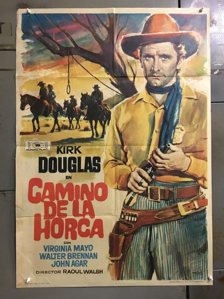 Cin&eacute;ma: AFE20 CAMINO DE LA HORCA KIRK DOUGLAS VIRGINIA MAYO RAOUL WALSH MAC POSTER ORIGINAL 70X100 ESTRENO