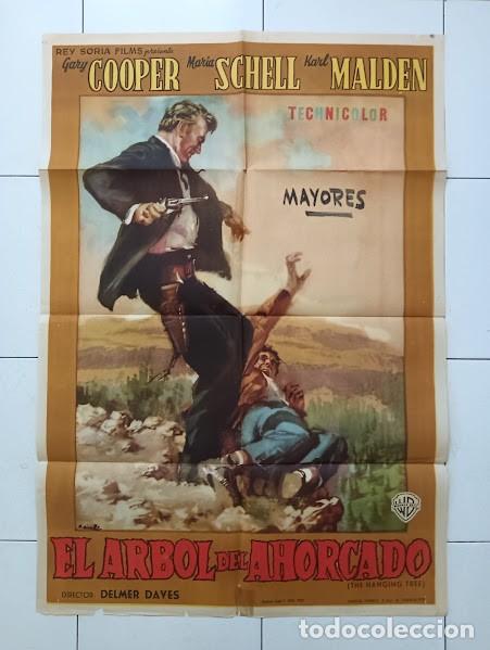 Cinema: SMP 2270 EL ARBOL DEL AHORCADO GARY COOPER POSTER ORIGINAL 70X100 ESTRENO