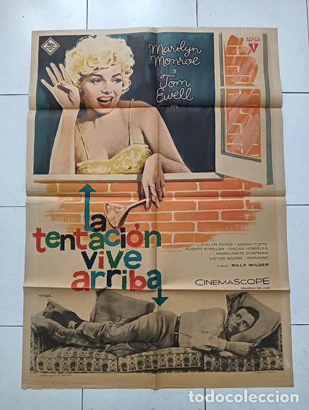 Cinema: SMP 2295 LA TENTACION VIVE ARRIBA MARILYN MONROE BILLY WILDER MAC POSTER ORIGINAL 70X100 ESTRENO