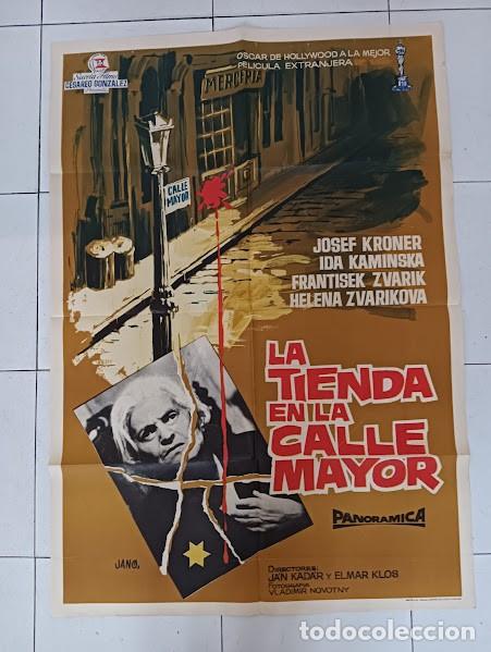 Cinema: SMP 2296 LA TIENDA EN LA CALLE MAYOR CINE CHECO JAN KADAR ELMAR KLOS POSTER ORIGINAL 70X100 ESTRENO