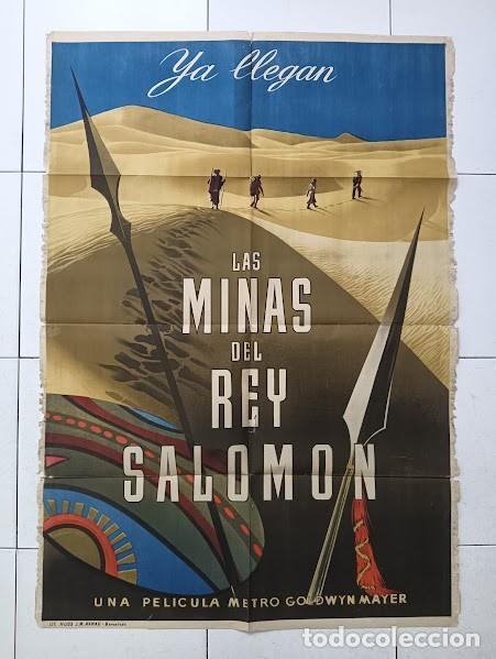 Cin&eacute;ma: SMP 2297 LAS MINAS DEL REY SALOMON STEWART GRANGER DEBORAH KERR POSTER ORIG 70X100 avan ESTRENO LITO