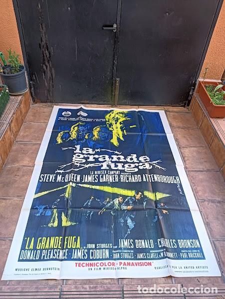 Cin&eacute;ma: PJE 0562 LA GRAN EVASION STEVE MCQUEEN POSTER ORIGINAL ITALIANO 140X200