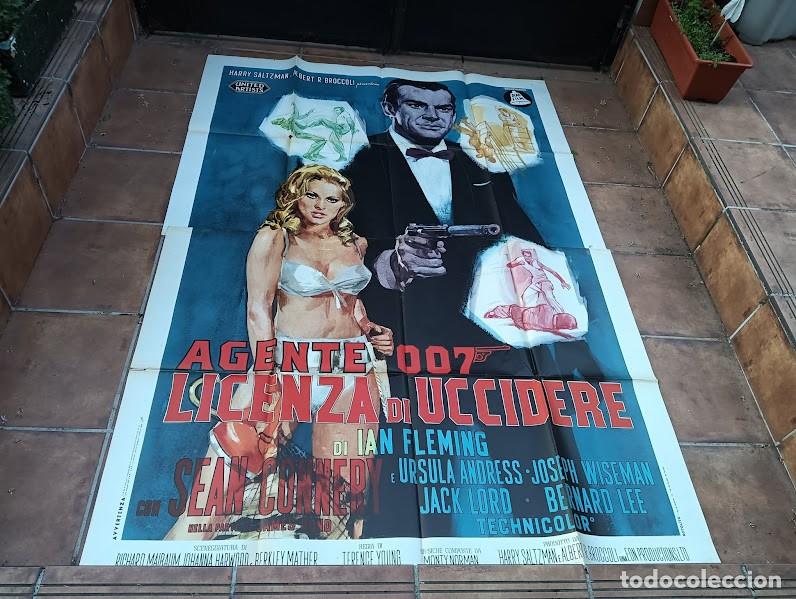Cinema: PJE 03563 AGENTE 007 CONTRA EL DR NO JAMES BOND CONNERY POSTER ORIGINAL ITALIANO 140X200