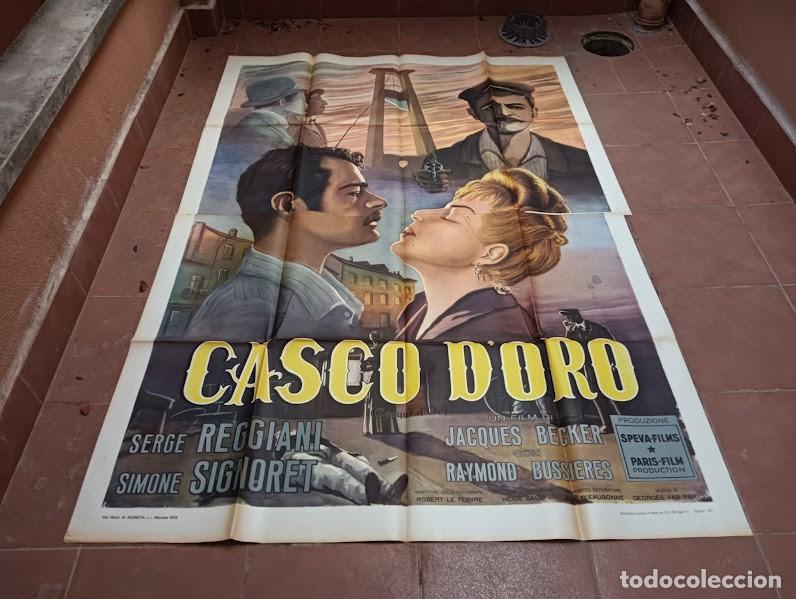 Cinema: PJE 0570 PARIS BAJOS FONDOS CASQUE D'OR SIMONE SIGNORET POSTER ORIGINAL ITALIANO 140X200