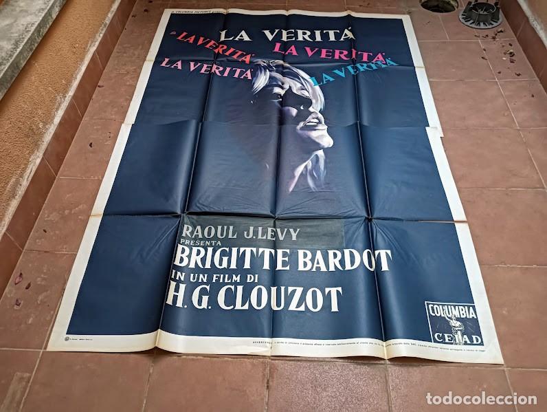 Cine: PJE 0572 LA VERITE BRIGITTE BARDOT POSTER ORIGINAL ITALIANO 140X200