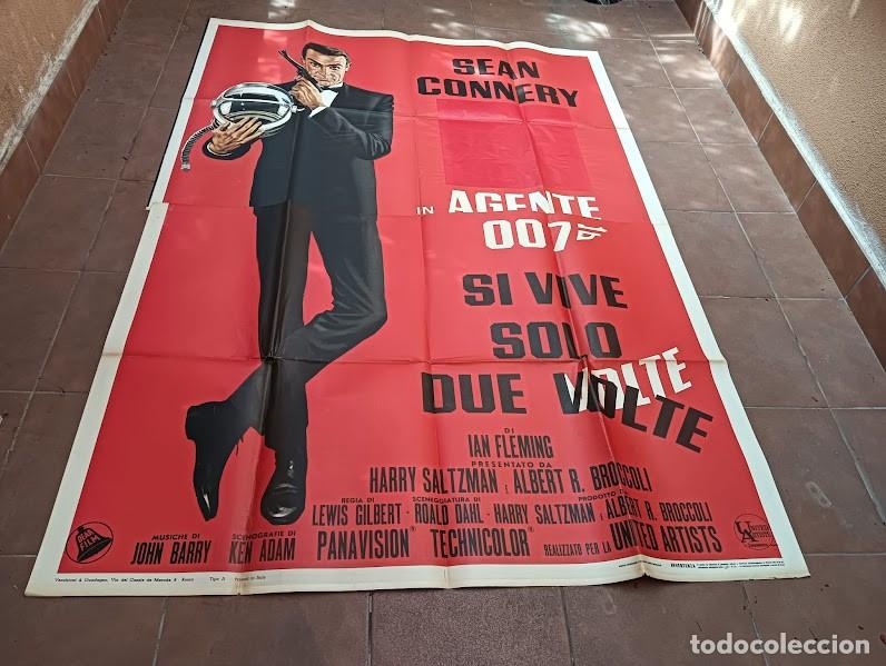 Kino: PJE 0579 SOLO SE VIVE DOS VECES JAMES BOND 007 SEAN CONNERY POSTER ORIGINAL ITALIANO 140X200