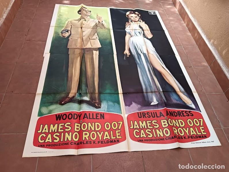 Kino: PJE 0580 CASINO ROYALE JAMES BOND 007 WOODY ALLEN URSULA ANDRESS POSTER ORIGINAL ITALIANO 140X200