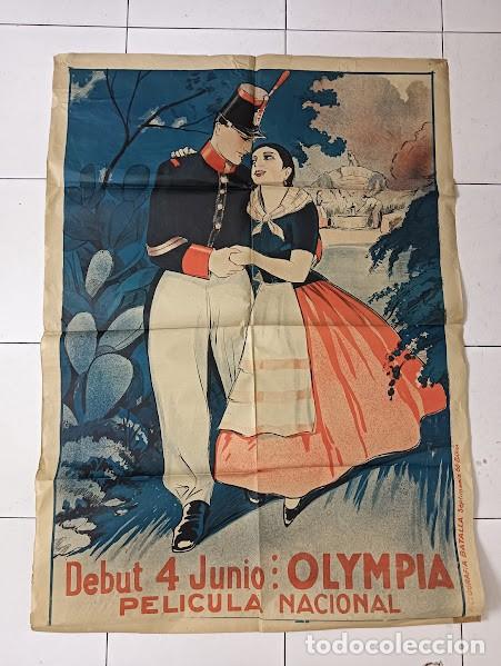 Cinema: CPE 0010 BAIXANT PER LA FONT DEL GAT LA MARIETA DE L'ULL VIU CINE MUDO Catal POSTER ORIG 78X128 LITO