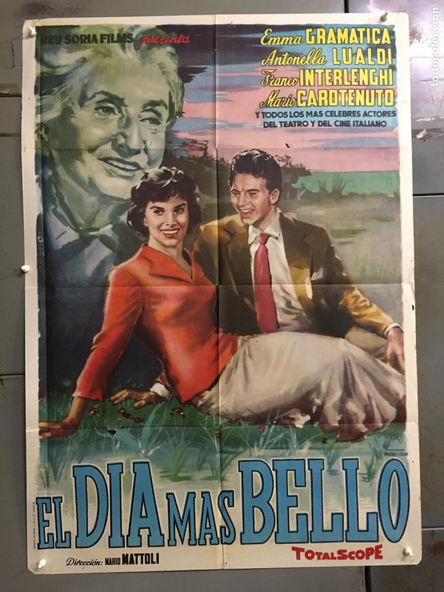 Kino: ODC B917 EL DIA MAS BELLO ANTONELLA LUALDI POSTER ORIGINAL 70X100 ESTRENO