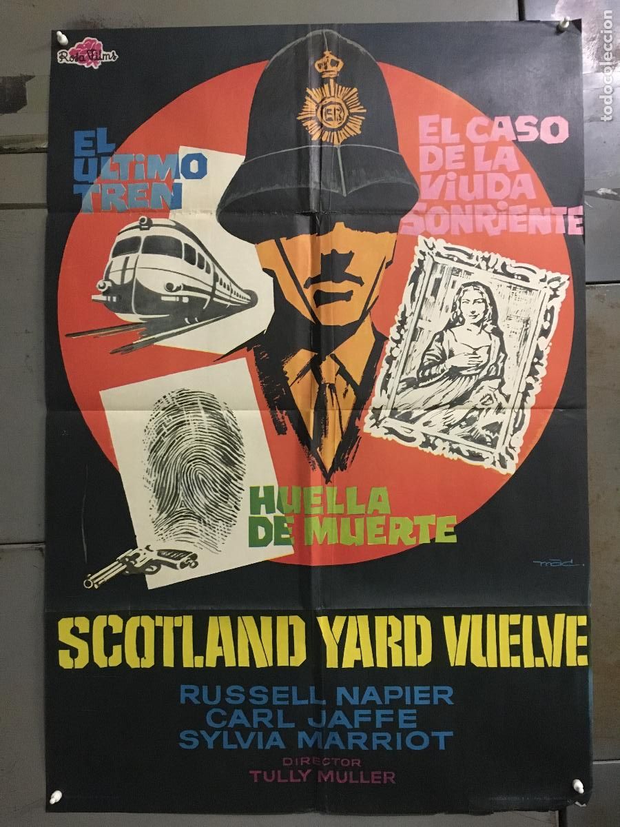 Cin&eacute;ma: ODC B922 SCOTLAND YARD VUELVE UK SERIES KEN HUGHES MAC POSTER ORIGINAL 70X100 ESTRENO