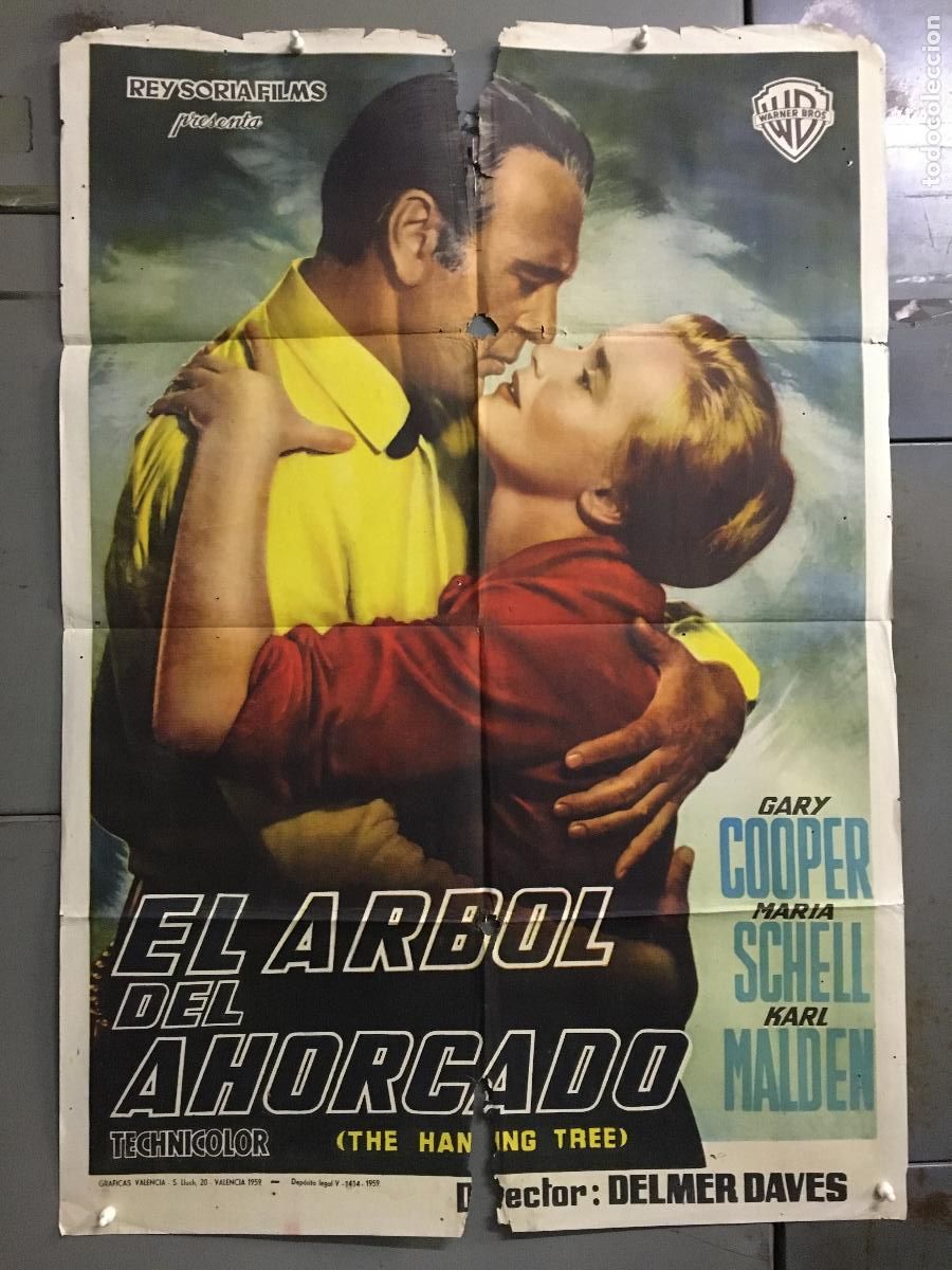 Cin&eacute;ma: ODC B946 EL ARBOL DEL AHORCADO GARY COOPER POSTER ORIGINAL 70X100 ESTRENO