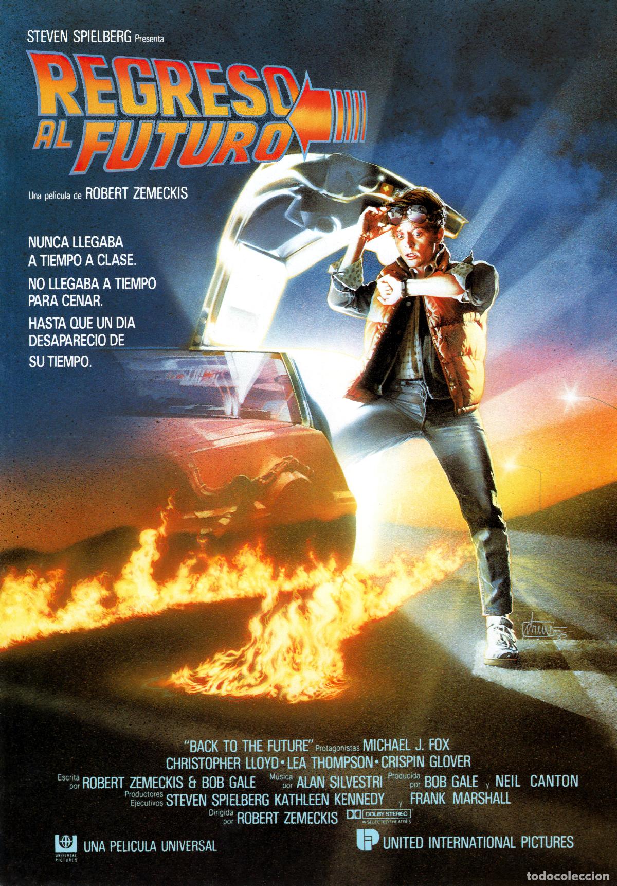 Cin&eacute;ma: REGRESO AL FUTURO CARTEL EN LIENZO IMPECABLE ESTADO