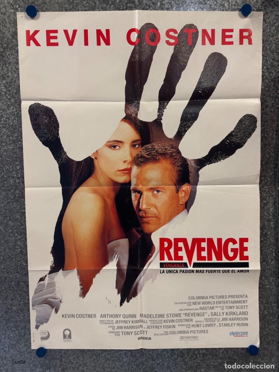 Cine: Revenge, Kevin Costner, Anthony Quinn, A&ntilde;o 1990, POSTER ORIGINAL