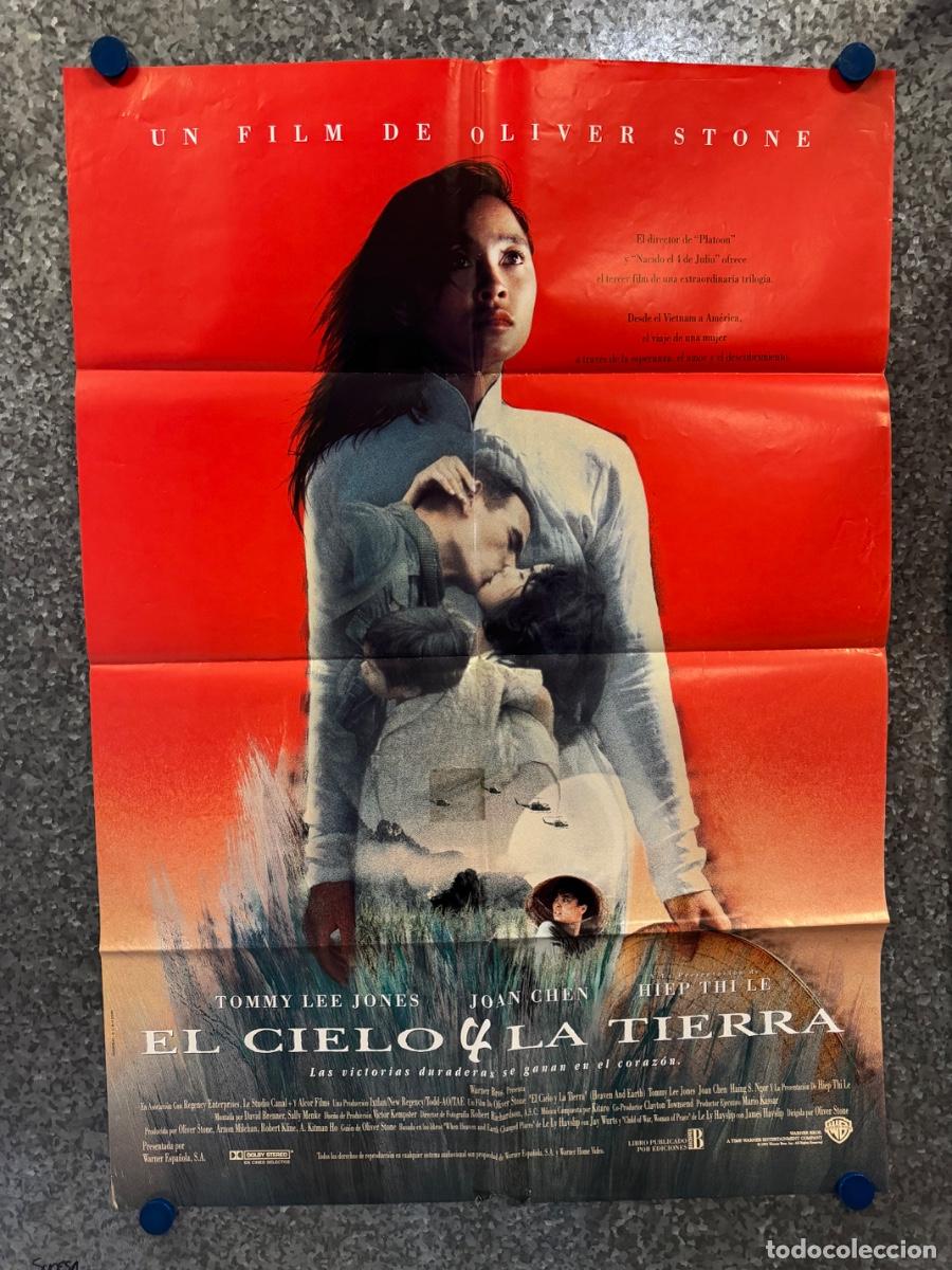 Cine: El cielo y la tierra, Tommy Lee Jones, Joan Chen, A&ntilde;o 1993, POSTER ORIGINAL