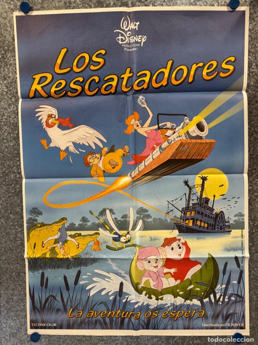 Cine: Los rescatadores, Animacion, Disney, POSTER ORIGINAL