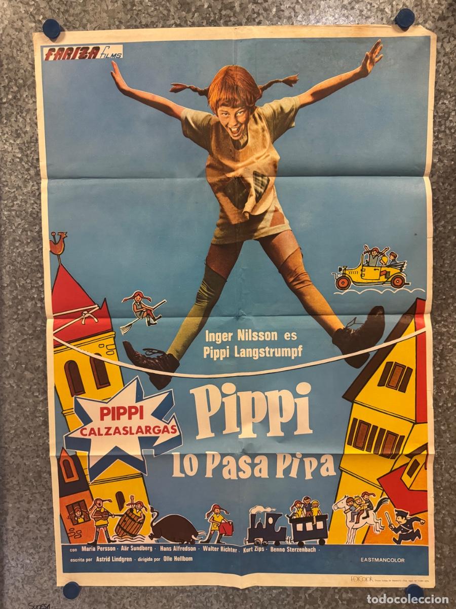 Cine: Pippi lo pasa pipa, Inger Lisson, Maria Persson, A&ntilde;o 1975, POSTER ORIGINAL