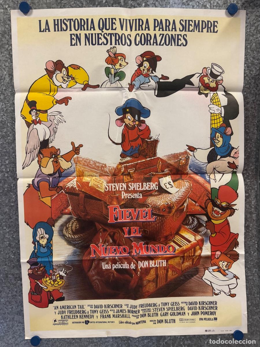 Cine: Fievel y el nuevo mundo, Animacion, A&ntilde;o 1987, POSTER ORIGINAL