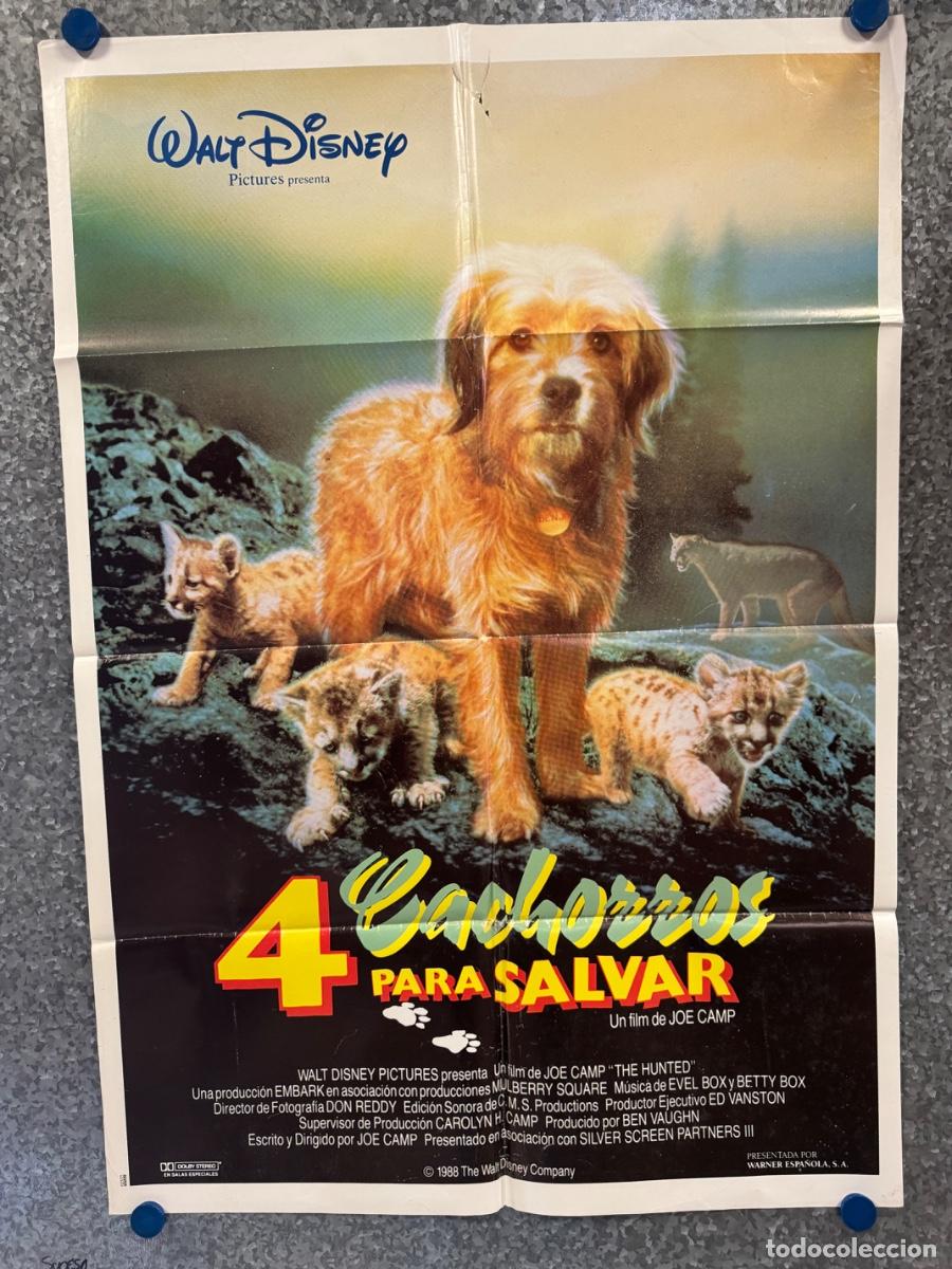 Cine: 4 cachorros para salvar, Disney, POSTER ORIGINAL