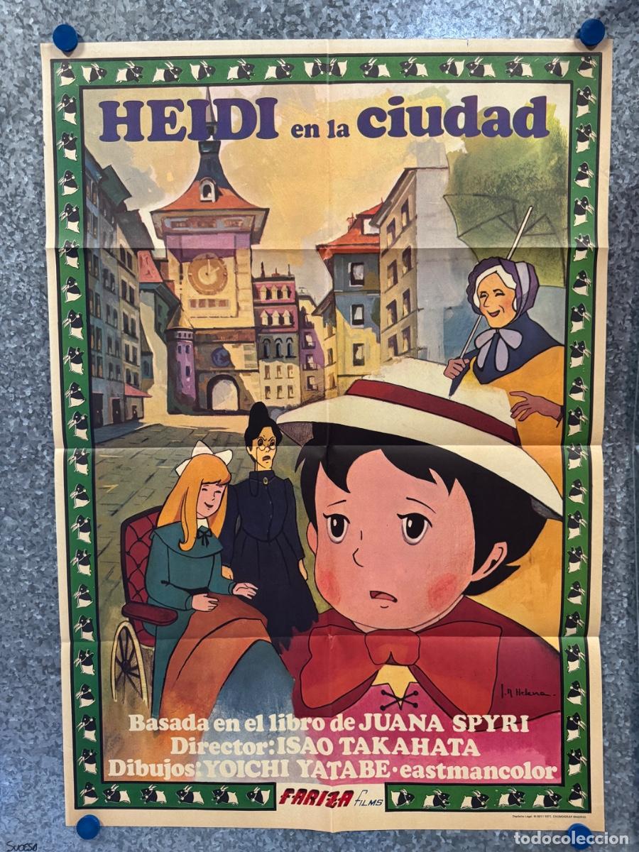 Cine: Heidi en la ciudad , Animacion, A&ntilde;o 1977, POSTER ORIGINAL