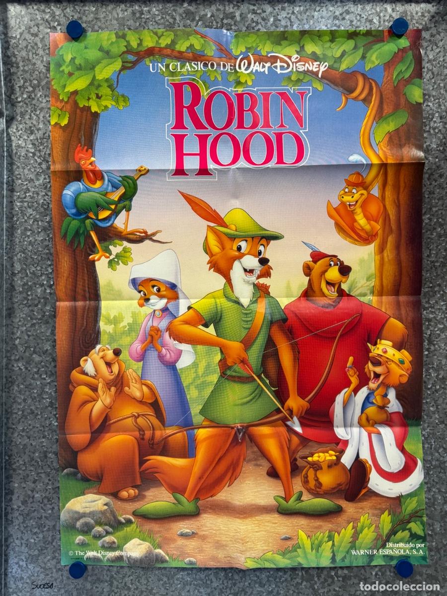 Cine: Robin Hood , Walt Disney, Animacion, A&ntilde;o 1989, POSTER ORIGINAL