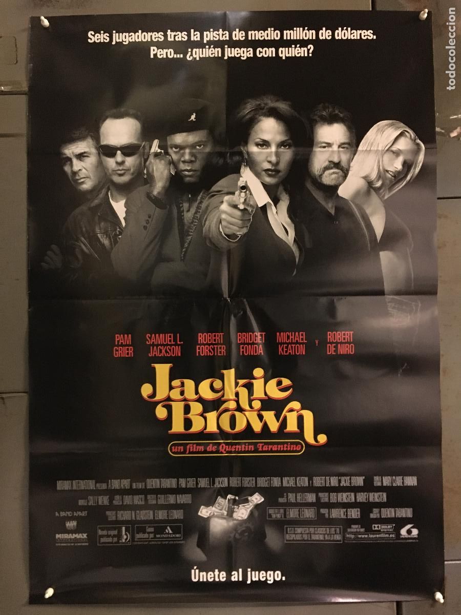 Cin&eacute;ma: AFE52 JACKIE BROWN TARANTINO PAM GRIER ROBERT DE NIRO POSTER ORIGINAL 70X100 ESTRENO h4