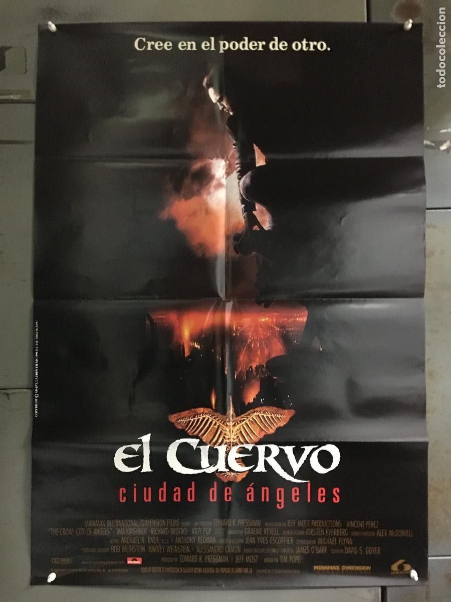 Cin&eacute;ma: AFE53 EL CUERVO CIUDAD DE ANGELES VINCENT PEREZ POSTER ORIGINAL 70X100 ESTRENO h2