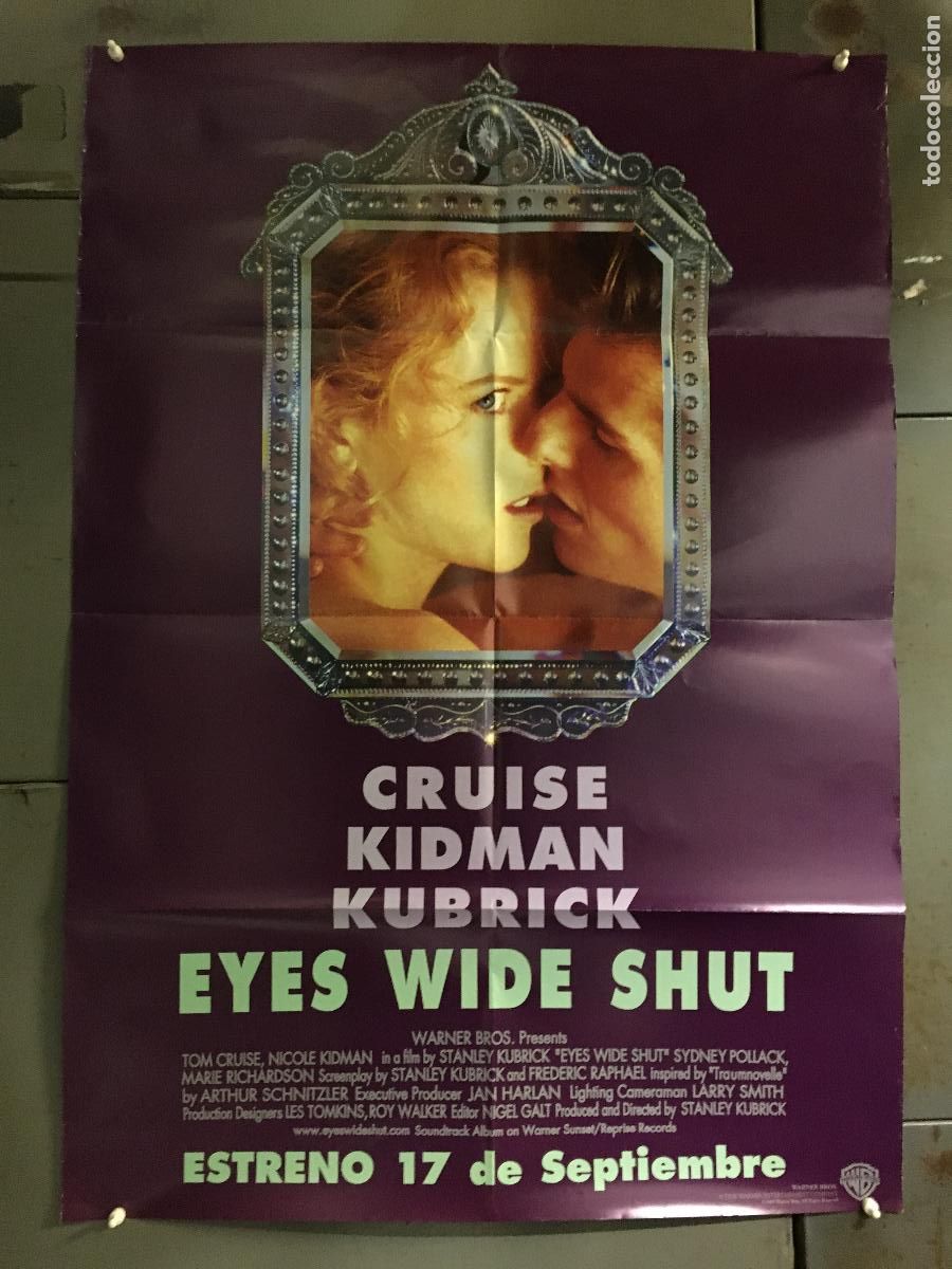 Cine: AFE57 EYES WIDE SHUT TOM CRUISE KIDMAN STANLEY KUBRICK POSTER ORIGINAL 70X100 ESTRENO