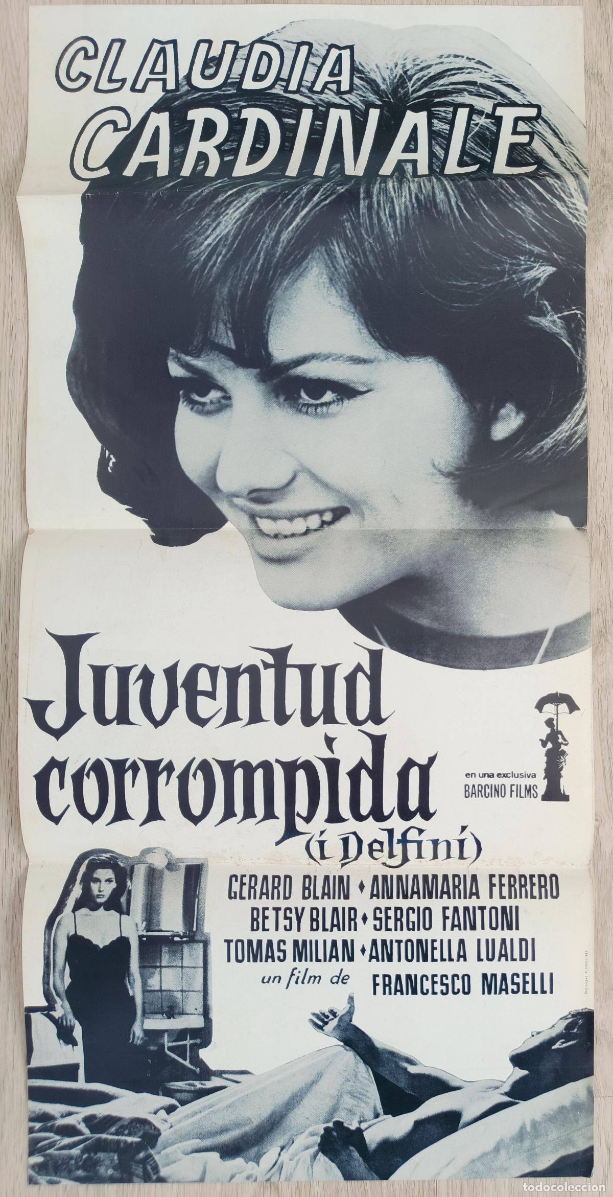 Cine: CARTEL CINE JUVENTUD CORROMPIDA CLAUDIA CARDINALE GERARD BLAIN 1960 C2798