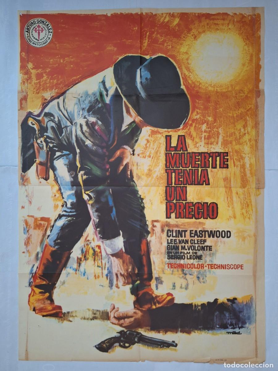 Cin&eacute;ma: ANTIGUO CARTEL CINE LA MUERTE TENIA UN PRECIO CLINT EASTWOOD SERGIO LEONE 1978 RV P-1864