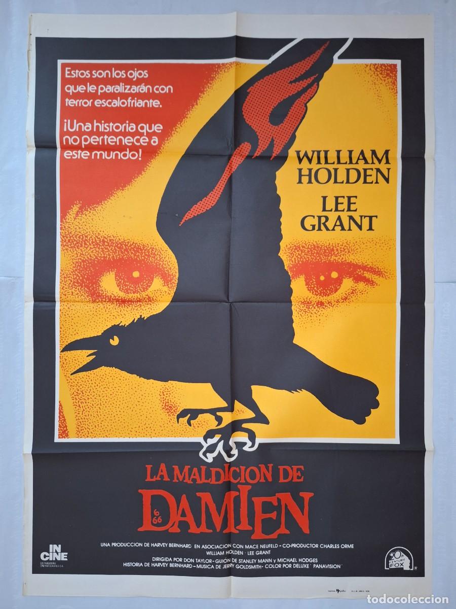 Cine: ANTIGUO CARTEL CINE LA MALDICION DE DAMIEL TERROR 1978 RV P-1867