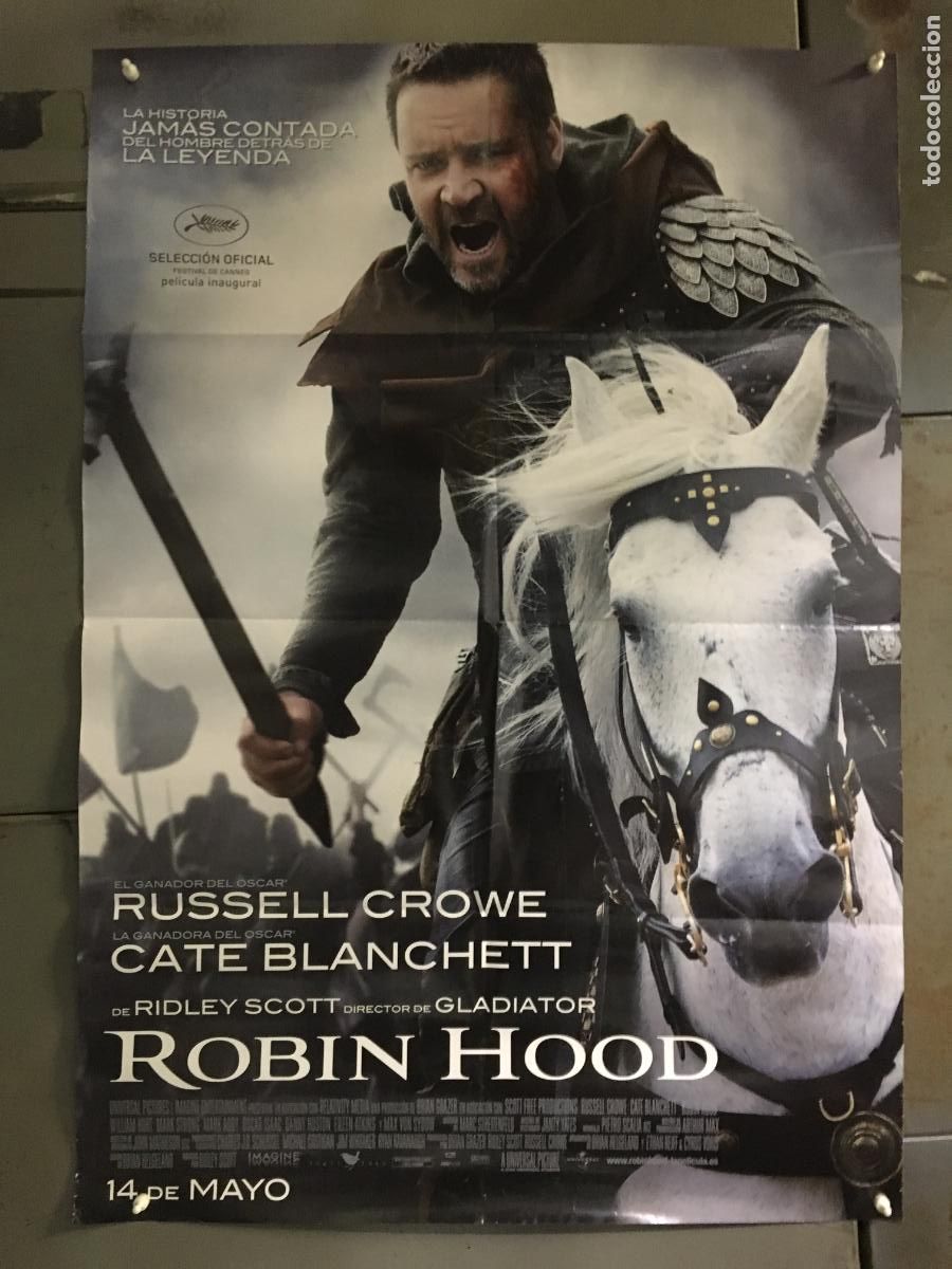 Cine: ODC B980 ROBIN HOOD RUSSELL CROWE CATE BLANCHETT POSTER ORIGINAL ESTRENO 70X100 h0