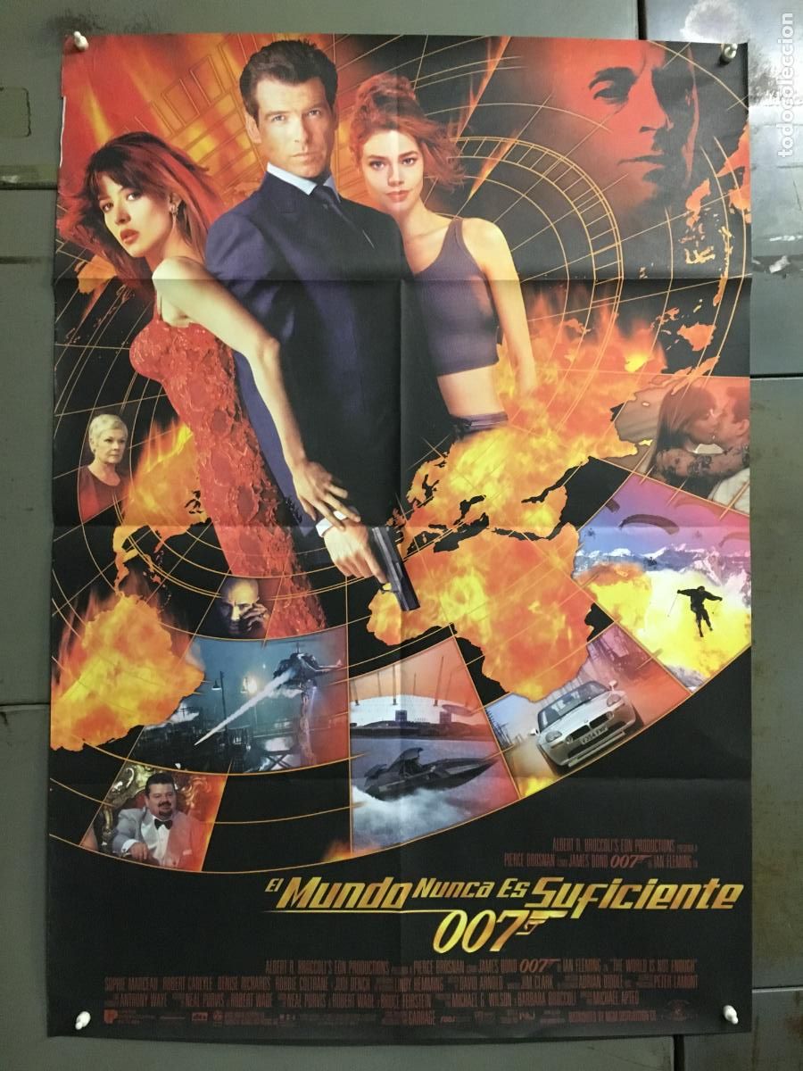 Cine: ODC B981 EL MUNDO NUNCA ES SUFICIENTE JAMES BOND 007 BROSNAN POSTER ORIGINAL ESTRENO 70X100 h0