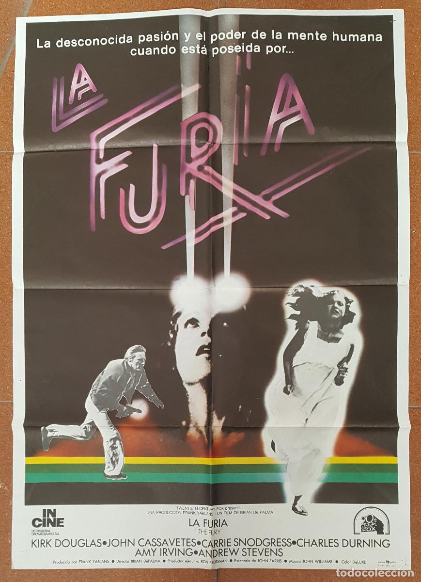 Kino: POSTER PEL&Iacute;CULA LA FURIA, THE FURY, BRIAN DE PALMA, KIRK DOUGLAS, JOHN CASAVETTES, 1979