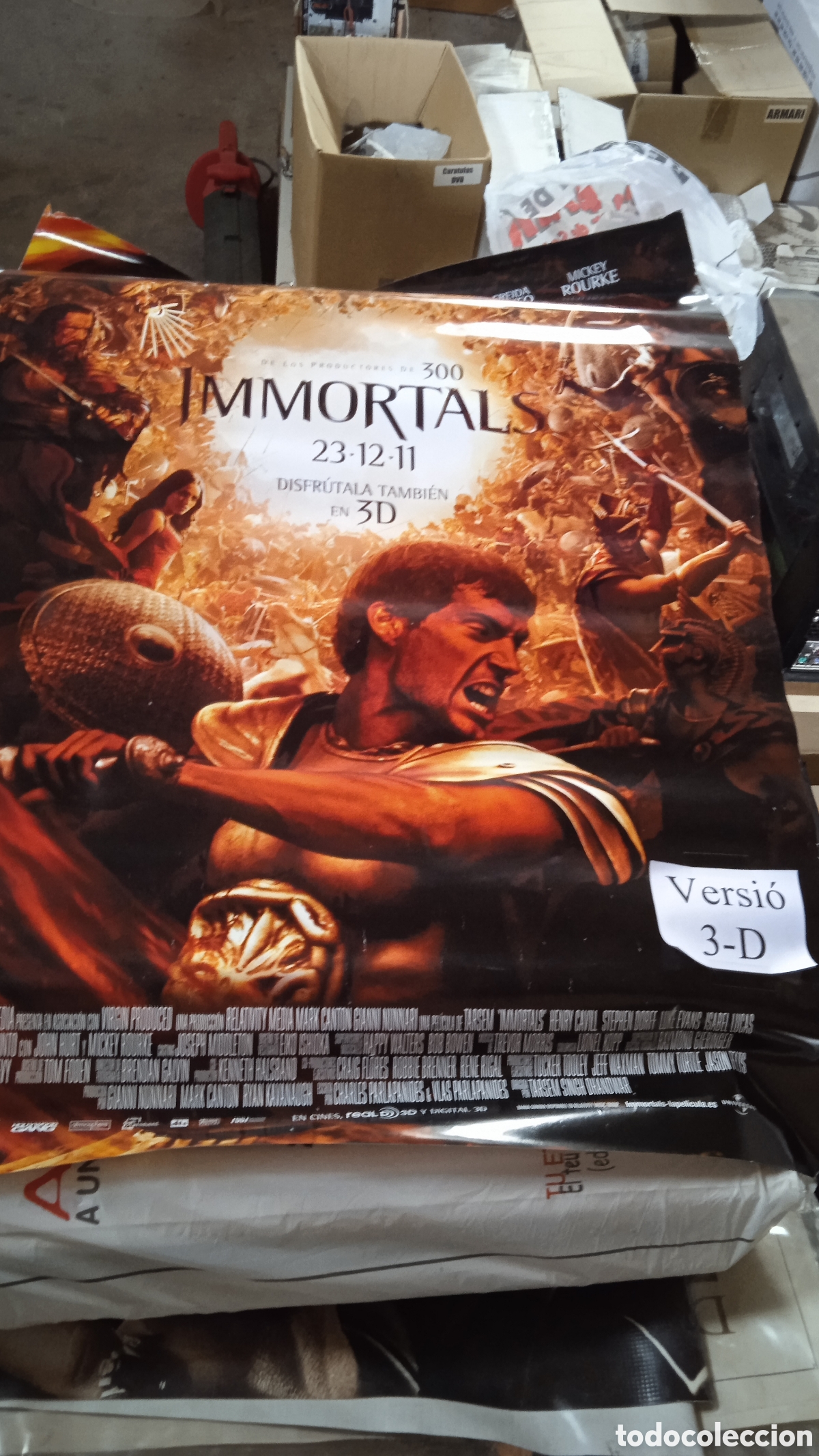 Cine: Cartel P&oacute;ster original cine Immortal versi&oacute;n 3D &ndash; Cartel oficial estreno 2011 &ndash; Coleccionismo 70x100