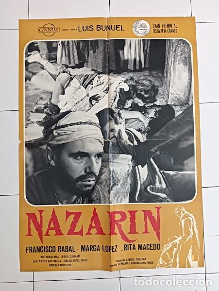 Cine: PJE 0584 NAZARIN LUIS BU&Ntilde;UEL FRANCISCO RABAL POSTER ORIGINAL ITALIANO 68X94 raro