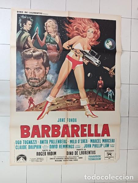 Cine: PJE 0586 BARBARELLA JANE FONDA ROGER VADIM SCIFI POSTER ORIGINAL ITALIANO 100X140
