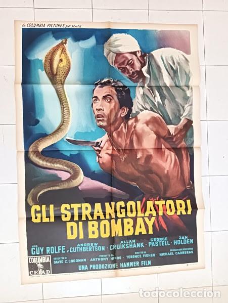 Cine: PJE 0589 THE STRANGLERS OF BOMBAY HAMMER TERENCE FISHER POSTER ORIGINAL 100X140 ITALIANO