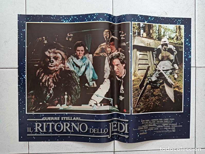 Cine: PJE 0592 EL RETORNO DEL JEDI Guerra De Las Galaxias STAR WARS SET 10 POSTERS ORIG ITALIANOS 47X68
