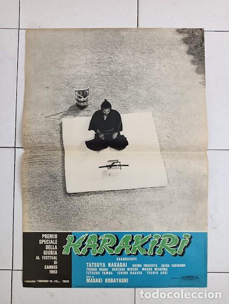 Cine: PJE 0595 HARAKIRI / SEPPUKU MASAKI KOBAYASHI POSTER ORIGINAL ITALIANO 47X68 A