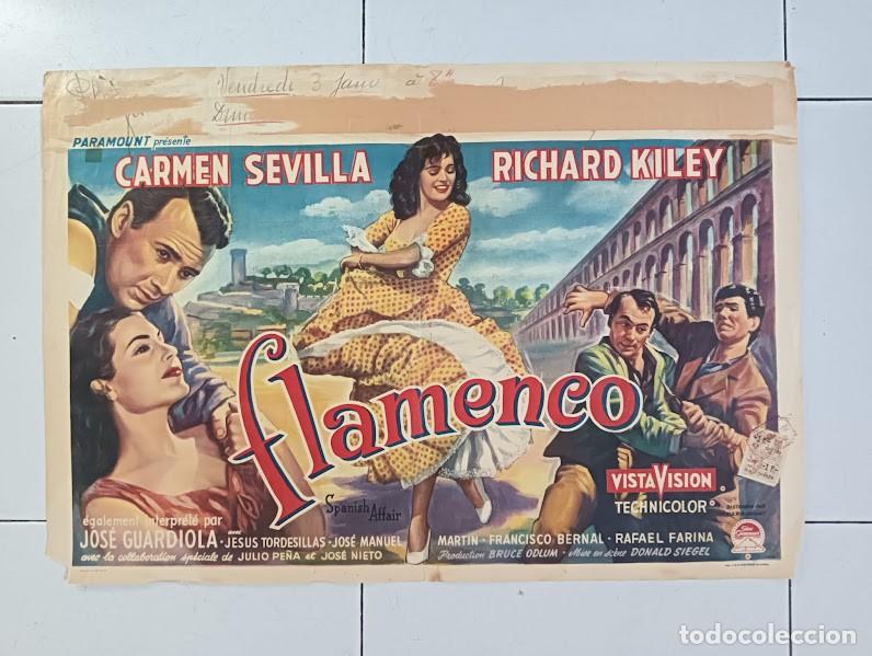 Cine: EPX 0119 AVENTURA PARA DOS FLAMENCO CARMEN SEVILLA DON SIEGEL POSTER ORIGINAL BELGA 36X55