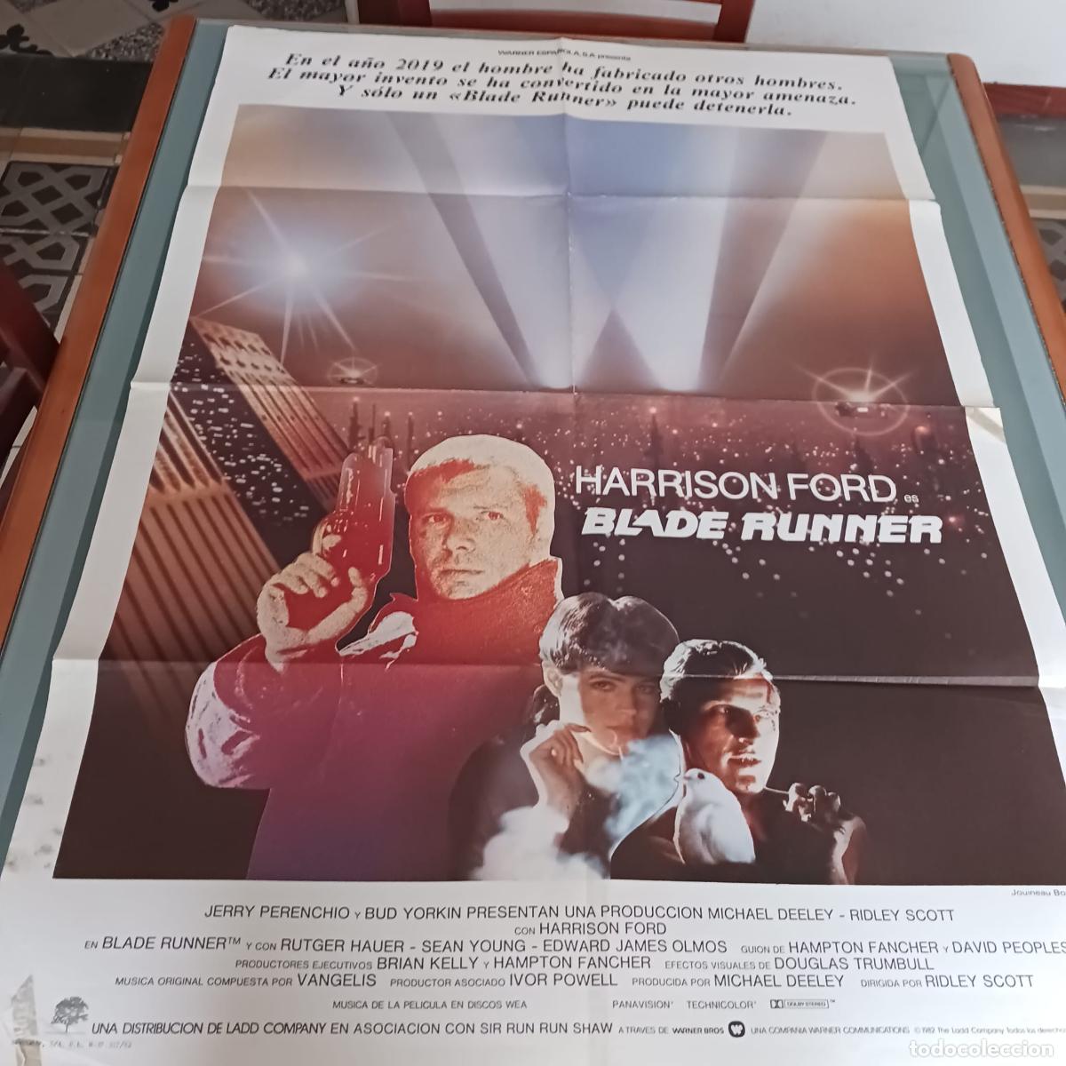 Cinema: HARRISON FORD BLADE RUNNER POSTER DE 1982